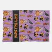 ヴィンテージハロウィーン模様装飾キッチン キッチンタオル (横)