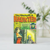 ヴィンテージハロウィーン漫画本 ポストカード (スタンド正面)