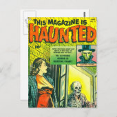 ヴィンテージハロウィーン漫画本 ポストカード (正面/裏面)