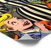 ヴィンテージハロウィーン漫画 ポスター (角)