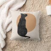 ヴィンテージハロウィーン猫 クッション (ブランケット)