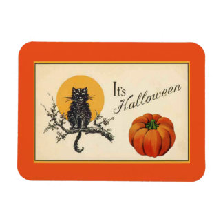 ヴィンテージハロウィーン猫 マグネット