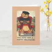 ヴィンテージハロウィーン用グリーティングカード カード (黄色い花)