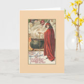 ヴィンテージハロウィーン用グリーティングカード カード (黄色い花)