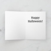 ヴィンテージハロウィーン用グリーティングカード カード (内部)