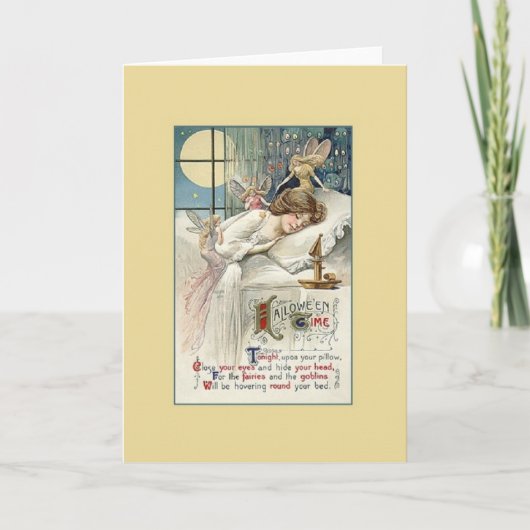 ヴィンテージハロウィーン用グリーティングカード カード (正面)