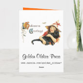 ヴィンテージハロウィーン用グリーティングカード カード (裏面)