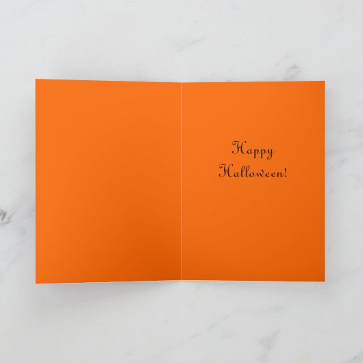 ヴィンテージハロウィーン用グリーティングカード カード (内部)