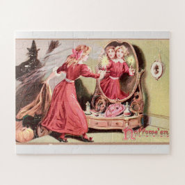 ヴィンテージハロウィーン用グリーティングカード ジグソーパズル