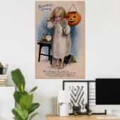 ヴィンテージハロウィーン用グリーティングカード ポスター (ホームオフィス)