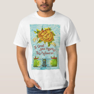 ヴィンテージハロウィーン用挨拶カード Tシャツ