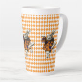 ヴィンテージハロウィーン白うさぎアリスinワンダーランド カフェラテマグ (右アングル)