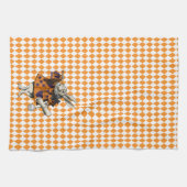 ヴィンテージハロウィーン白うさぎアリスinワンダーランド キッチンタオル (横)