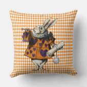 ヴィンテージハロウィーン白うさぎアリスinワンダーランド クッション (裏面)