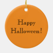 ヴィンテージハロウィーン白うさぎアリスinワンダーランド セラミックオーナメント (裏面)