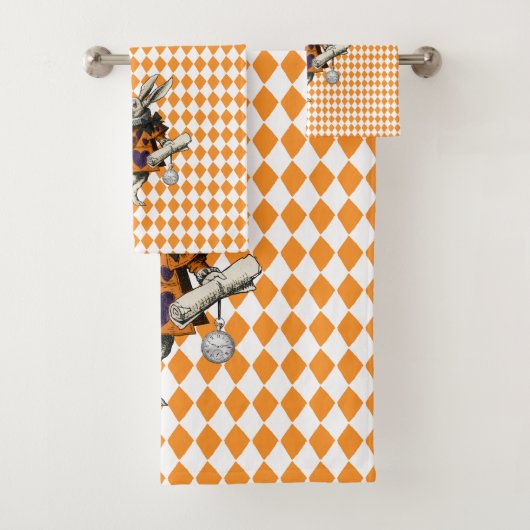 ヴィンテージハロウィーン白うさぎアリスinワンダーランド バスタオルセット (インサイチュ)