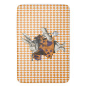 ヴィンテージハロウィーン白うさぎアリスinワンダーランド バスマット (正面縦)