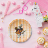 ヴィンテージハロウィーン白うさぎアリスinワンダーランド ペーパープレート (パーティー)