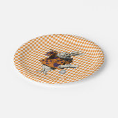 ヴィンテージハロウィーン白うさぎアリスinワンダーランド ペーパープレート (アングル)