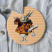 ヴィンテージハロウィーン白うさぎアリスinワンダーランド 缶バッジ (インサイチュ)