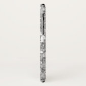 ヴィンテージハロウィーン白黒 Case-Mate iPhoneケース (裏面/左)