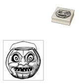 ヴィンテージハロウィーン紙マッシュジャックオランタン ラバースタンプ (押印)