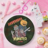 ヴィンテージハロウィーン衣装テーマ誕生日パーティー ペーパープレート (パーティー)