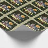 ヴィンテージハロウィーン衣装テーマ誕生日パーティー ラッピングペーパー (角)