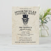 ヴィンテージハロウィーン衣装パーティの招待状 招待状 (スタンド正面)