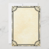 ヴィンテージハロウィーン衣装パーティー大人カボチャ 招待状 (裏面)