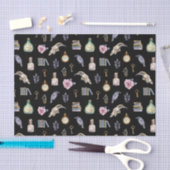 ヴィンテージハロウィーン要素パターンティッシュペーパー 薄葉紙 (クラフト)