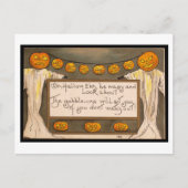 ヴィンテージハロウィーン詩はがき ポストカード (正面)