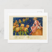 ヴィンテージハロウィーン詩はがき ポストカード (正面/裏面)