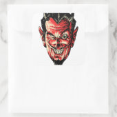 ヴィンテージハロウィーン赤デビルヘッド スクエアシール (バッグ)