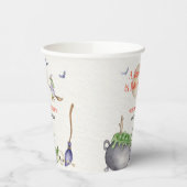 ヴィンテージハロウィーン醸造カルドロンベイビーシャワー 紙コップ (左)