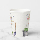 ヴィンテージハロウィーン醸造カルドロンベイビーシャワー 紙コップ (右)