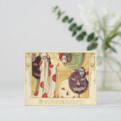 ヴィンテージハロウィーン顔 ポストカード (スタンド正面)