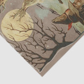 ヴィンテージハロウィーン魔女が大釜で醸造 薄葉紙 (詳細)