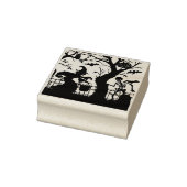 ヴィンテージハロウィーン魔女とスケルトン ラバースタンプ (スタンプ)