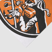 ヴィンテージハロウィーン魔女とフクロウイラストレーション 薄葉紙 (詳細)