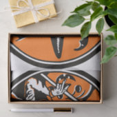 ヴィンテージハロウィーン魔女とフクロウイラストレーション 薄葉紙 (ギフト)