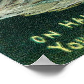 ヴィンテージハロウィーン魔女と女性パーティーポスター ポスター (角)