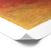 ヴィンテージハロウィーン魔女と猫 ポスター (角)