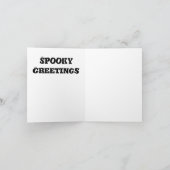 ヴィンテージハロウィーン魔女と黒猫 カード (内部)