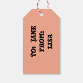 ヴィンテージハロウィーン魔女と黒猫 ギフトタグ (裏面)