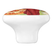 ヴィンテージハロウィーン魔女と黒猫 セラミックノブ (側面)