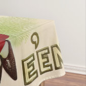 ヴィンテージハロウィーン魔女と黒猫 テーブルクロス (インサイチュ)