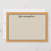 ヴィンテージハロウィーン魔女と黒猫 ノートカード (裏面)