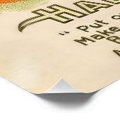 ヴィンテージハロウィーン魔女と黒猫 ポスター (コーナー)