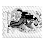 ヴィンテージハロウィーン魔女と黒猫 ラバースタンプ (インプリント)